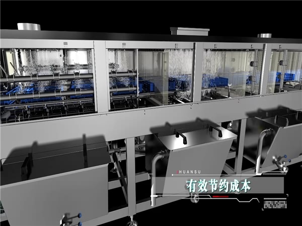 周轉(zhuǎn)箱除油噴淋清洗機(jī)，周轉(zhuǎn)箱清洗機(jī)生產(chǎn)，節(jié)能型噴淋清洗機(jī)